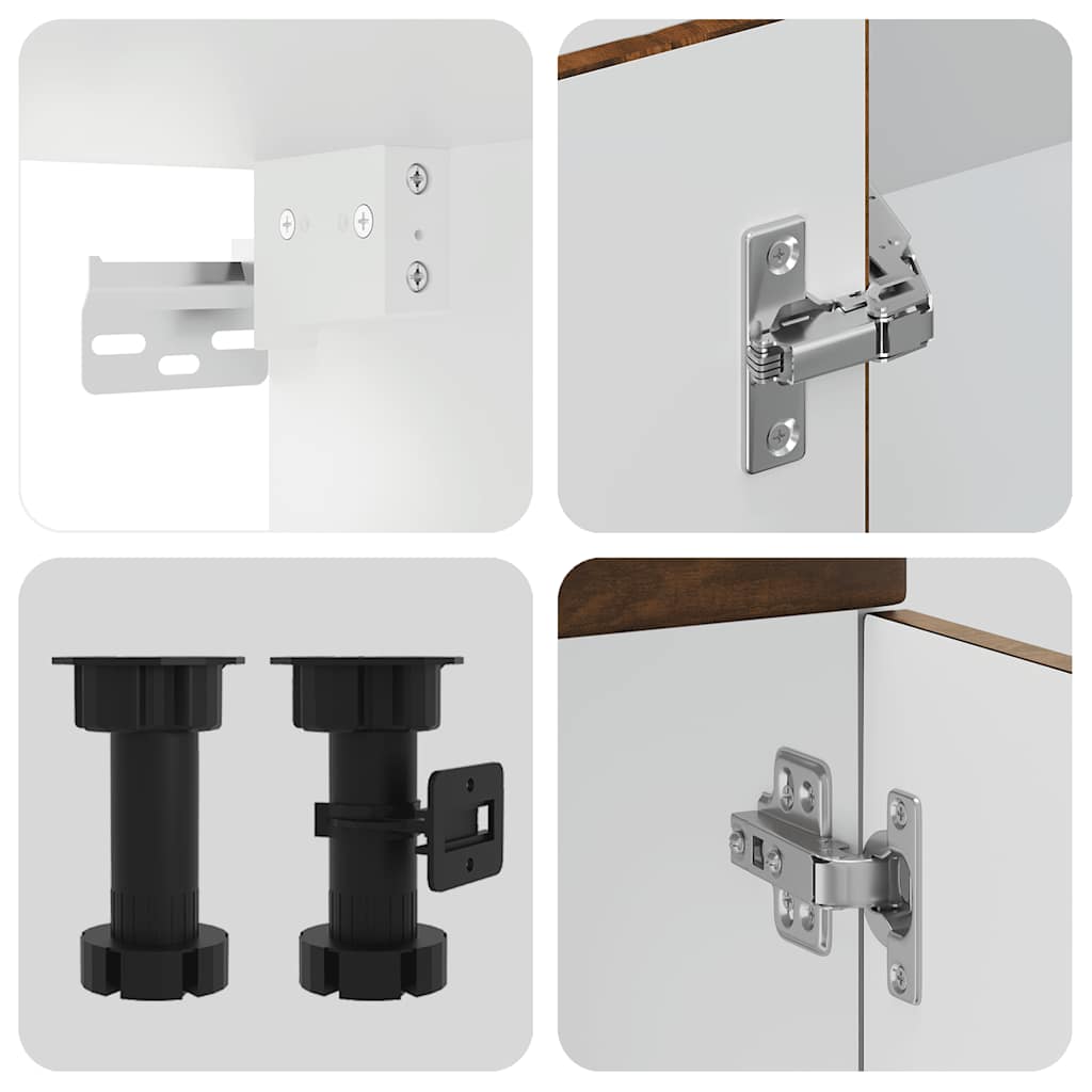 14 Piece Kitchen Cabinet Set Kalmar Smoked Oak Engineered Wood